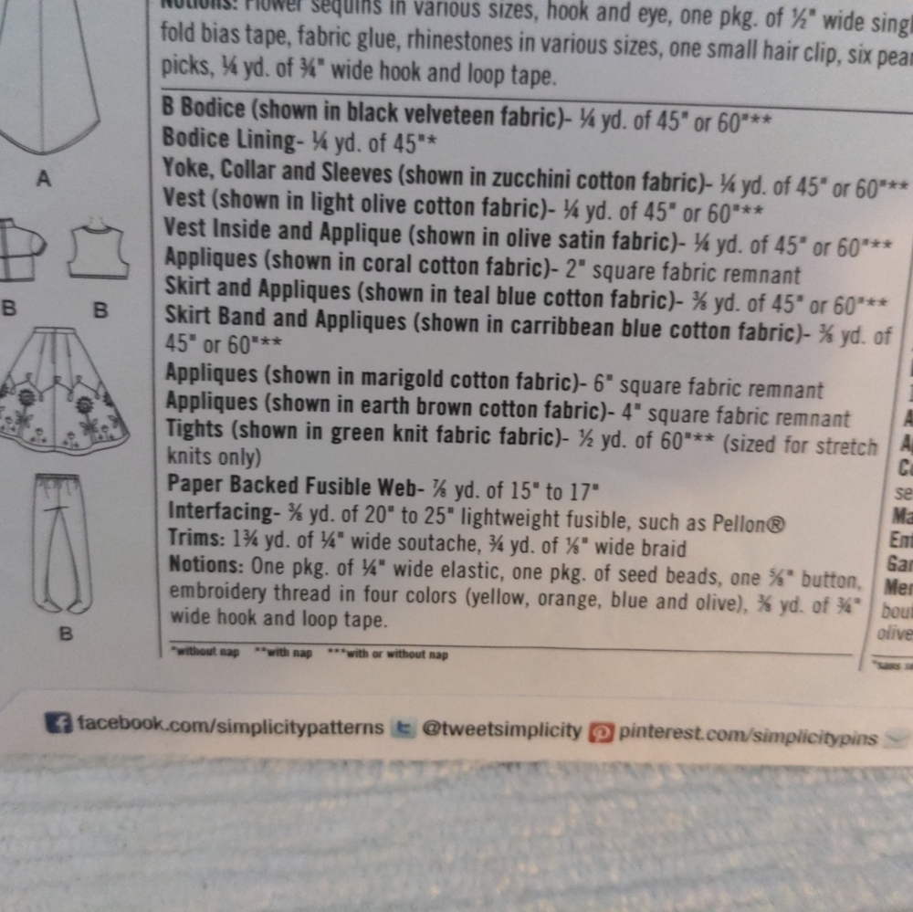 Simplicity 18" Doll Disney Frozen Clothes Sewing Pattern 1088 - Picture 5 of 10